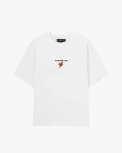 Nude Project Camiseta Locally Hated Cherry Blanca New