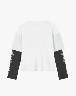 Nude Project Camiseta Manga Larga Patty Waffle Blanca Outlet
