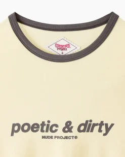 Nude Project Camiseta Manga Larga Poetic Amarilla Sale