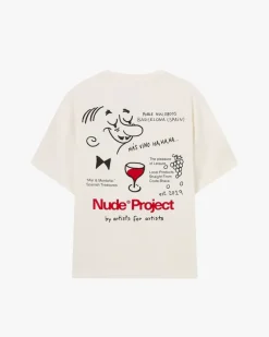 Nude Project Camiseta Más Vino Blanco Crema Sale