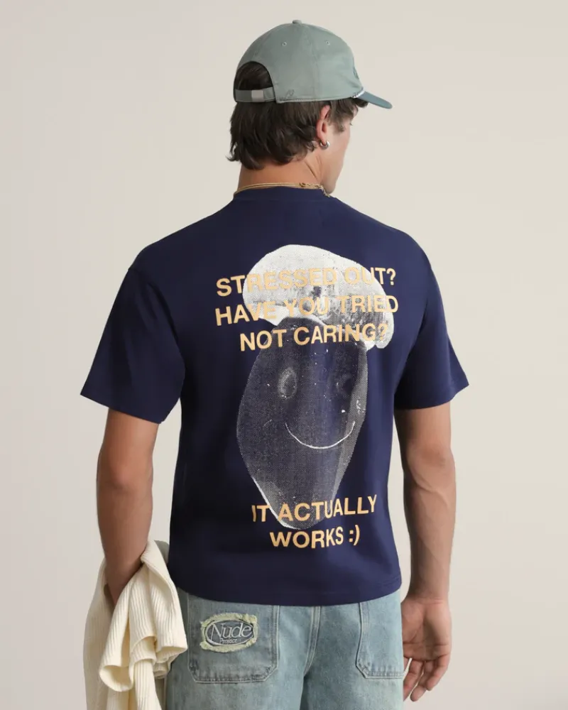 Nude Project Camiseta Mushroom Azul Marino Outlet