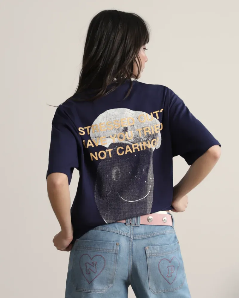 Nude Project Camiseta Mushroom Azul Marino Outlet