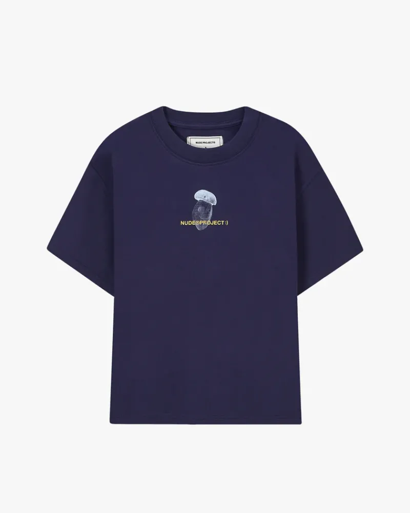 Nude Project Camiseta Mushroom Azul Marino Outlet