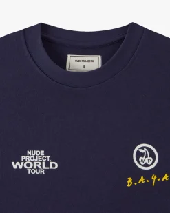 Nude Project Camiseta Nude Tour Azul Marino Best