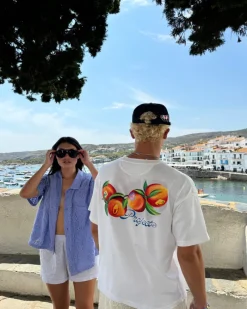 Nude Project Camiseta Peach Blanca Discount