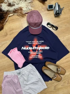 Nude Project Camiseta Seoul Azul Marino Online