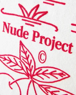 Nude Project Camiseta Swan Garden Blanca Discount