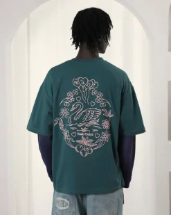 Nude Project Camiseta Swan Garden Verde Best