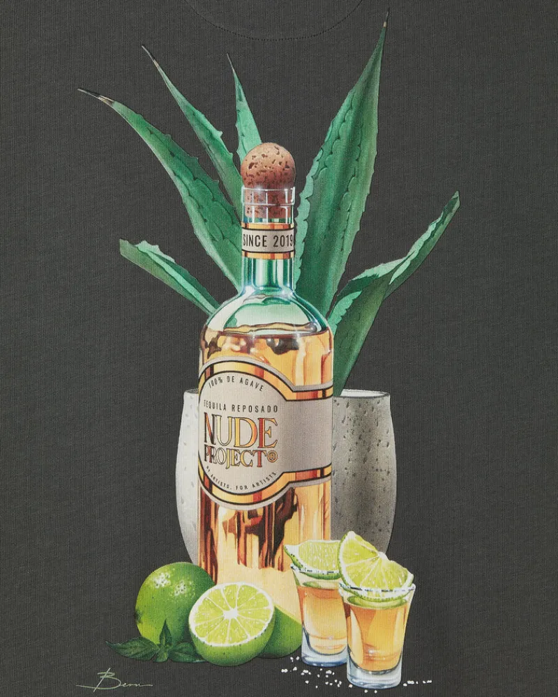 Nude Project Camiseta Tequila Gris Oscuro Sale