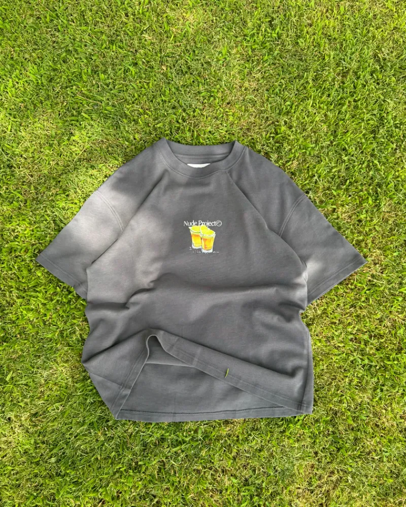 Nude Project Camiseta Tequila Gris Oscuro Sale