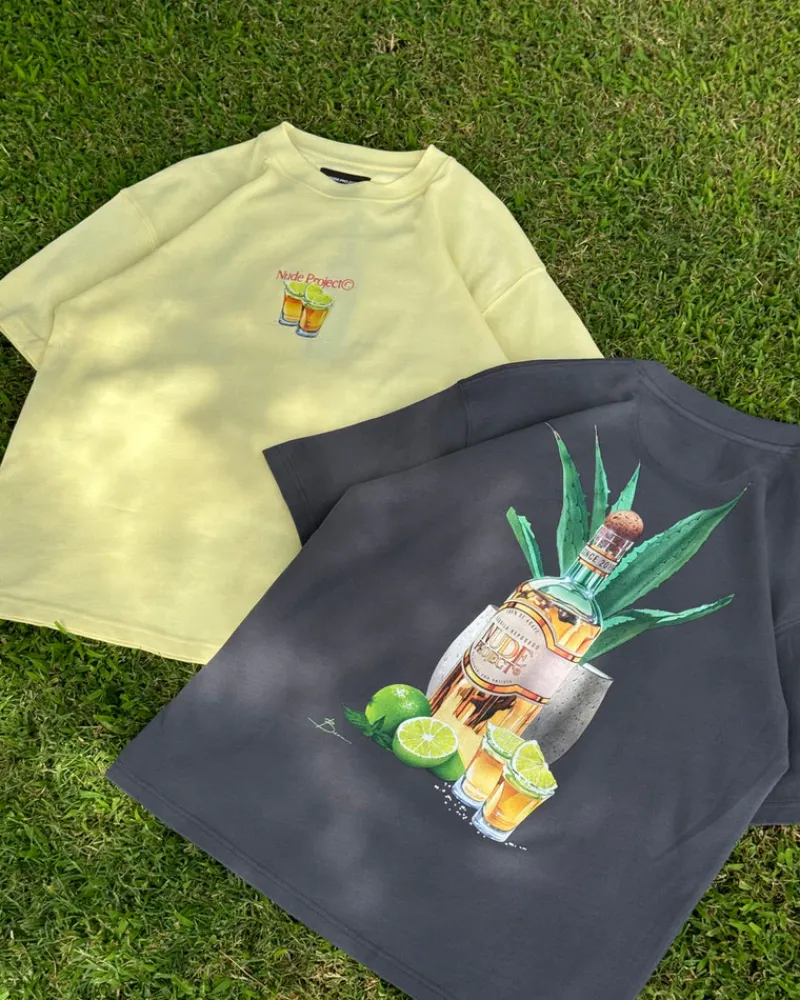 Nude Project Camiseta Tequila Gris Oscuro Sale