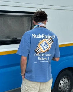 Nude Project Camiseta Time Azul Clearance