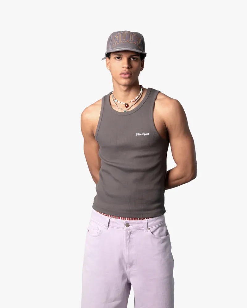 Nude Project Camiseta Tirantes Ss24 Beige/Gris Oscuro Online