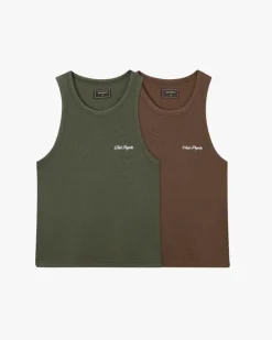 Nude Project Camiseta Tirantes Ss24 Verde/Marrón Hot