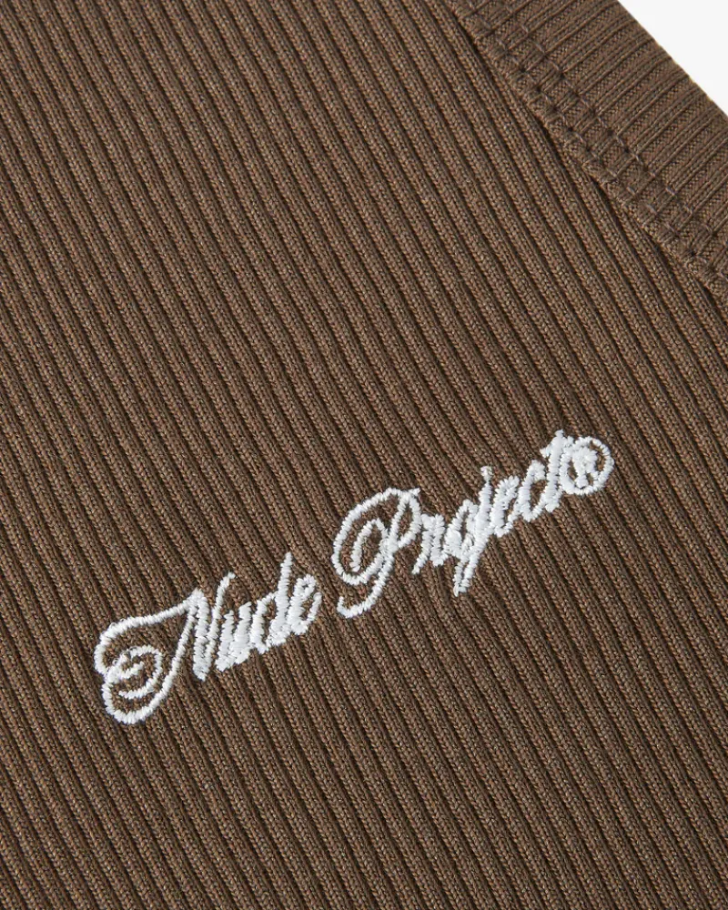 Nude Project Camiseta Tirantes Ss24 Verde/Marrón Hot