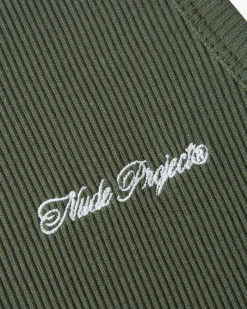 Nude Project Camiseta Tirantes Ss24 Verde/Marrón Hot