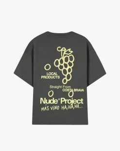 Nude Project Camiseta Viña Gris Oscuro Sale