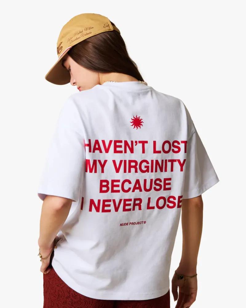 Nude Project Camiseta Virginity Blanca Discount