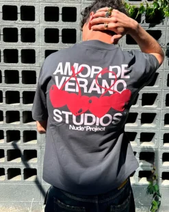 Nude Project Camiseta Xoxo Gris Oscuro Outlet