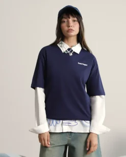 Nude Project Camiseta Yate Azul Marino