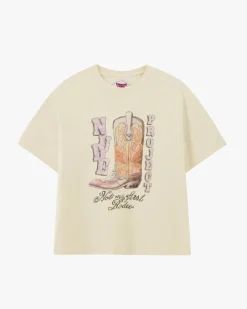Nude Project Camiseta Yeehaw Blanco Crema Best