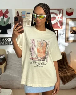 Nude Project Camiseta Yeehaw Blanco Crema Best