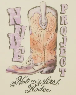 Nude Project Camiseta Yeehaw Blanco Crema Best