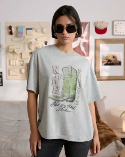 Nude Project Camiseta Yeehaw Gris Clearance