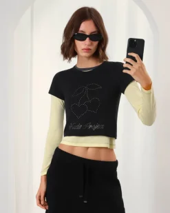 Nude Project Cereza Top Black Discount