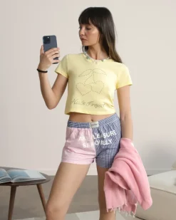 Nude Project Cereza Top Yellow New
