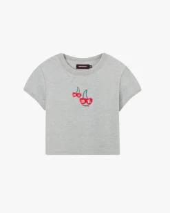 Nude Project Cerise Top Grey Melange Hot