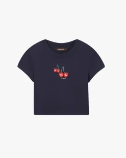 Nude Project Cerise Top Navy New
