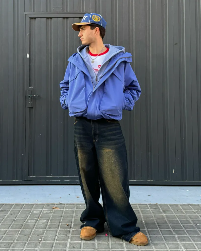 Nude Project Chaqueta Cortavientos Milestones Azul Discount