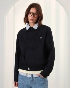 Nude Project Chaqueta Flap Twill Azul Marino Discount