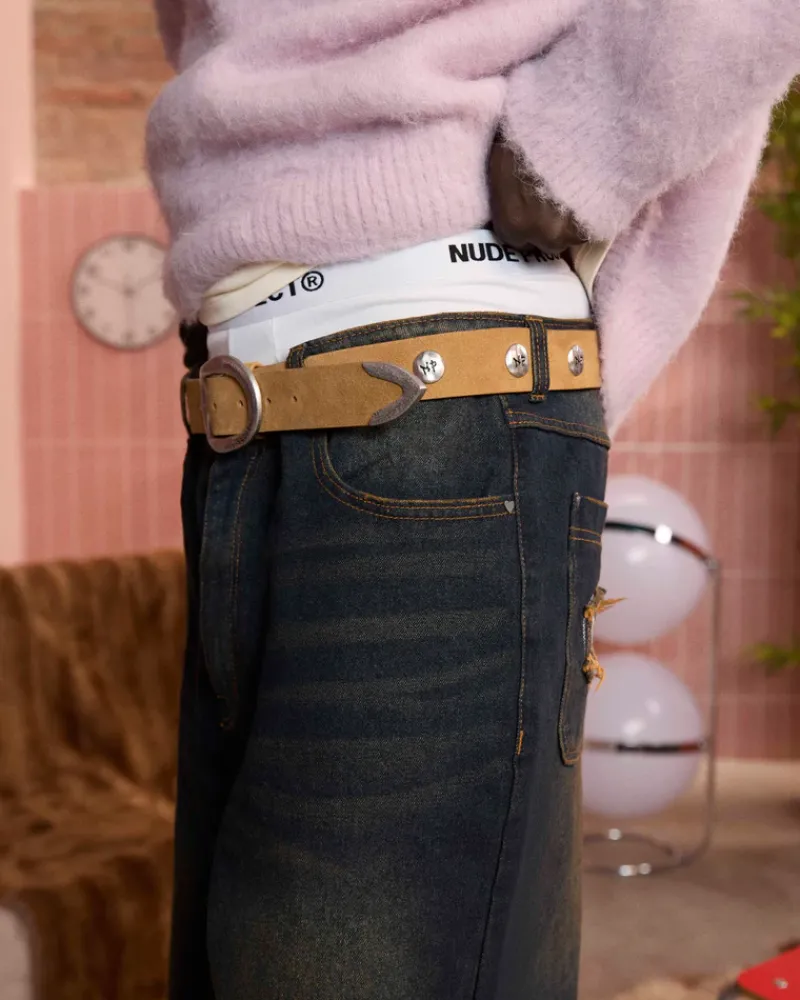 Nude Project Cinturón Belt Marrón New