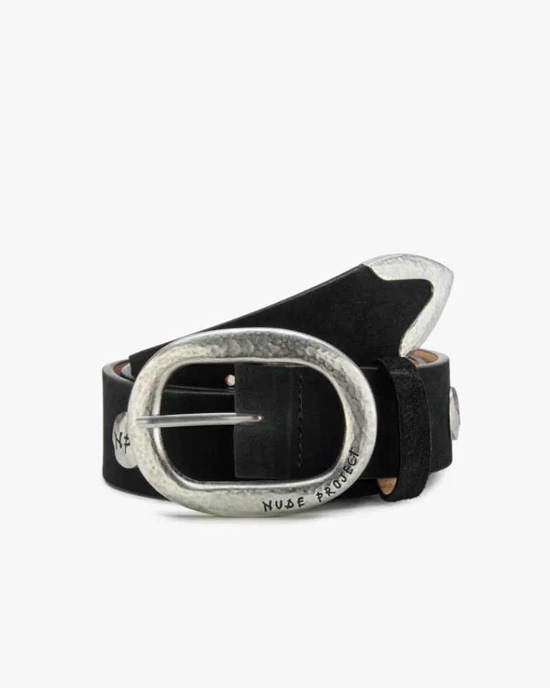 Nude Project Cinturón Belt Negro New