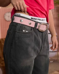 Nude Project Cinturón Belt Rosa New