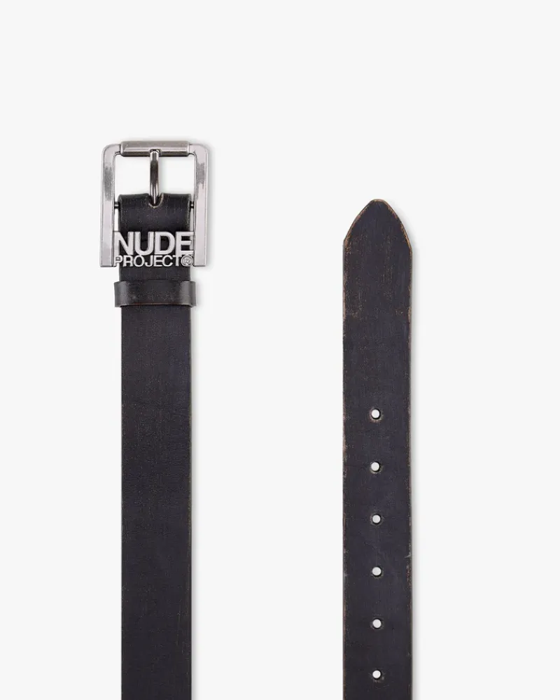 Nude Project Classic Belt Worn Black