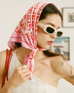 Nude Project Classic Handkerchief Logo Pink Hot