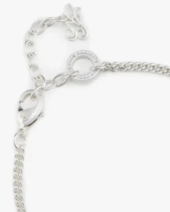 Nude Project Costa Necklace Silver New