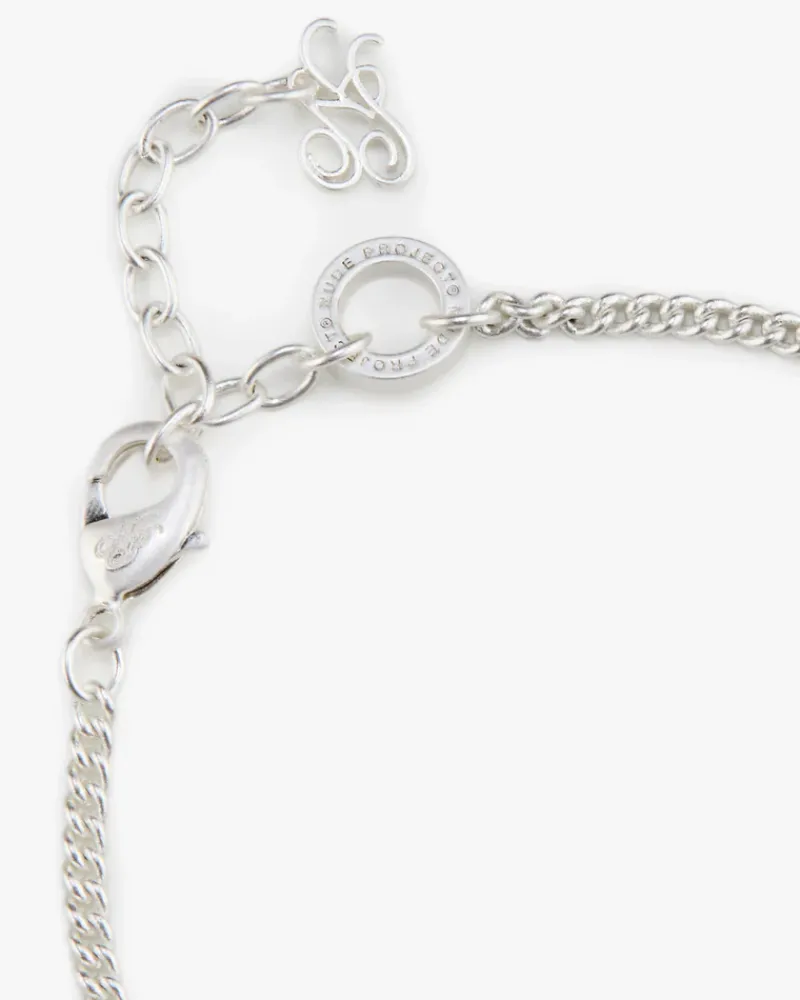 Nude Project Costa Necklace Silver New
