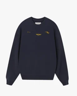 Nude Project Crewneck Global Soon Azul Marino Hot