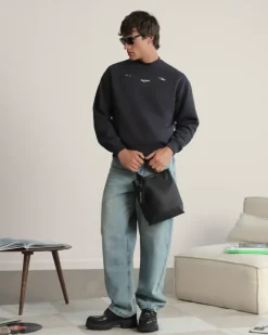Nude Project Crewneck Global Soon Gris Oscuro Discount