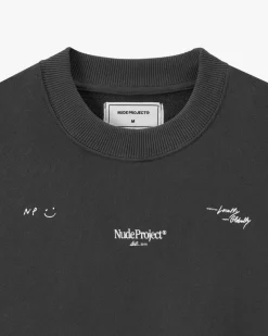 Nude Project Crewneck Global Soon Gris Oscuro Discount
