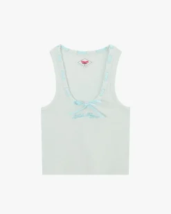 Nude Project Cutie Bow Tank Top Blue Best