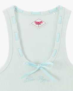 Nude Project Cutie Bow Tank Top Blue Best