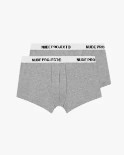 Nude Project Essential Boxer Gris 2Xpack Best