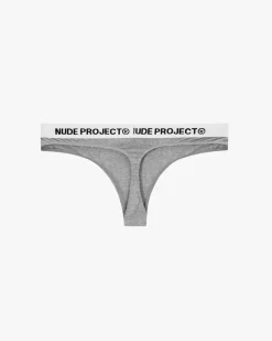 Nude Project Essential Thong Grey New
