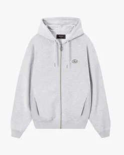 Nude Project Essentials Zip-Up Hoodie Grey Melange