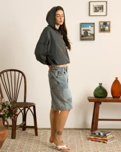 Nude Project Face Denim Shorts